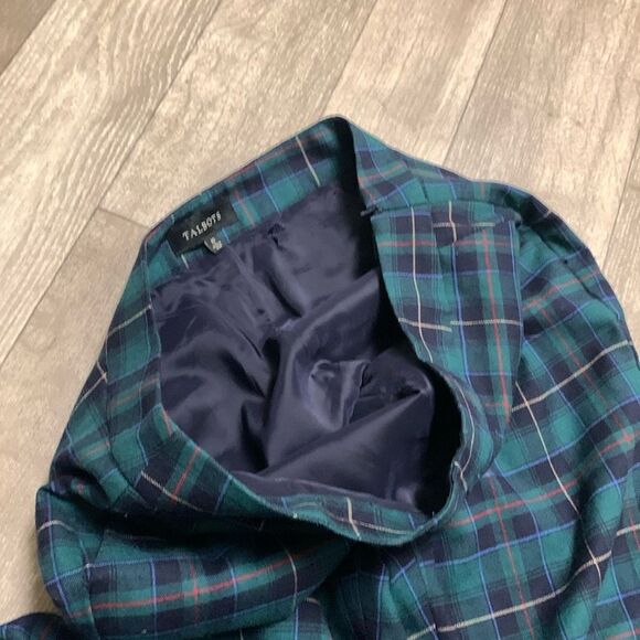 Womens Talbots Heritage Wool Blend High‎ Rise Plaid Ankle Pants - Picture 5 of 8